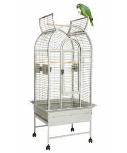 Parrot-Supplies California Top Opening Parrot Cage - White